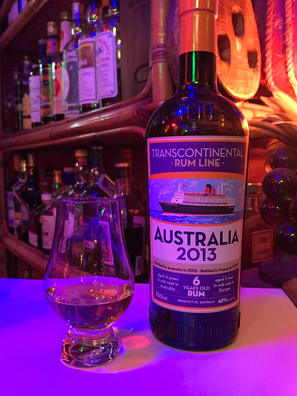 Transcontinental Rum Line Australia 2013 – 6 Year Old Rum –&nbsp;48%