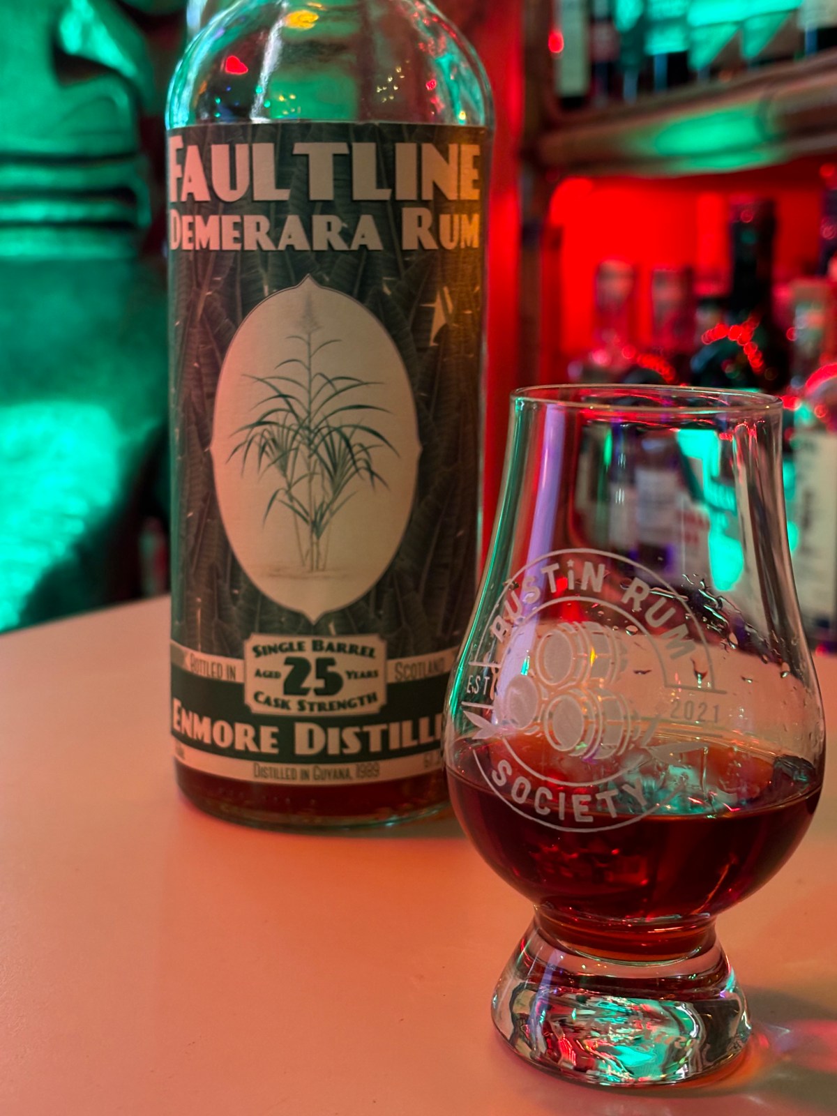 Faultline Demerara Rum (Guyana) 1989 Enmore Distillery 25 Year –&nbsp;51.3%